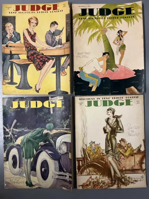 LOT-4 RARE Judge Magazine DR SEUSS SEPTEMBER OCTOBER 1929 COMPLETE SEE PICS