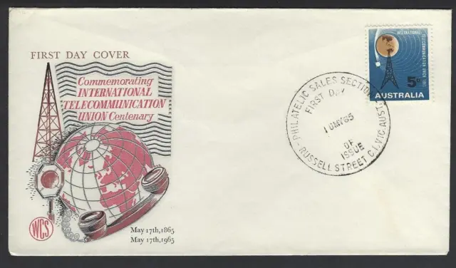 Brief  Ersttag   ITU   Australien  1965