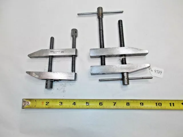 Machinist Parallel Clamps, (1) B & S No. 754-E & (1) Toolmaker Made Clamp