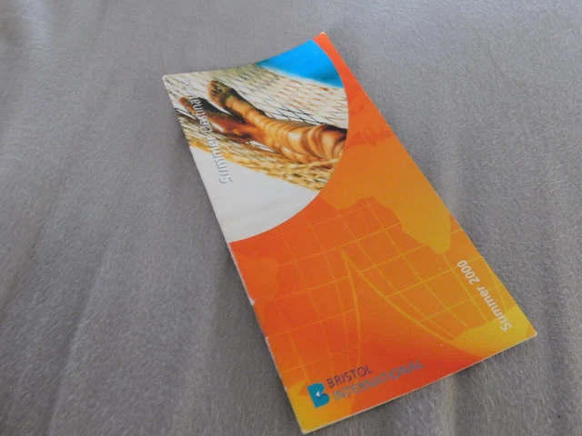 Airport Leaflet: Bristol International Summer Destinations 2000 Lulsgate Bottom