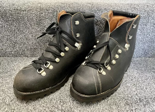 BALLY VINTAGE SWISS Army Military Hiking Mountaineering Boots-Size 27 ...