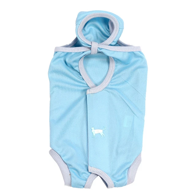 Kitten Coat No Burr Sweat Absorbing E-collar Recovery Kitten Outfit Lightweight