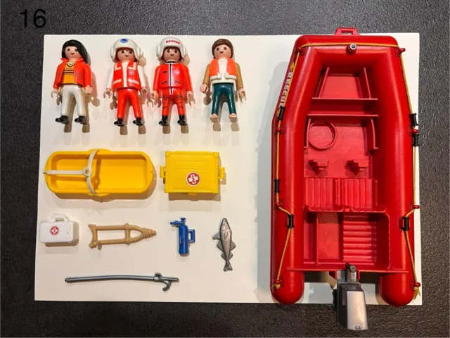 Playmobil - Rettungsdienst DLRG mit Schlauchboot - Top Zustand