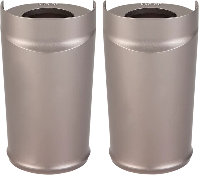 Arlen Ness 20-005 Fork Boot Covers, Titanium