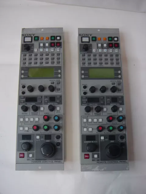 (2) Sony Remote Control Panel Rcp-Tx7 - No Cables