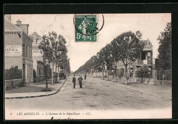 CPA Les Andelys, L´Avenue de la Republique 1910