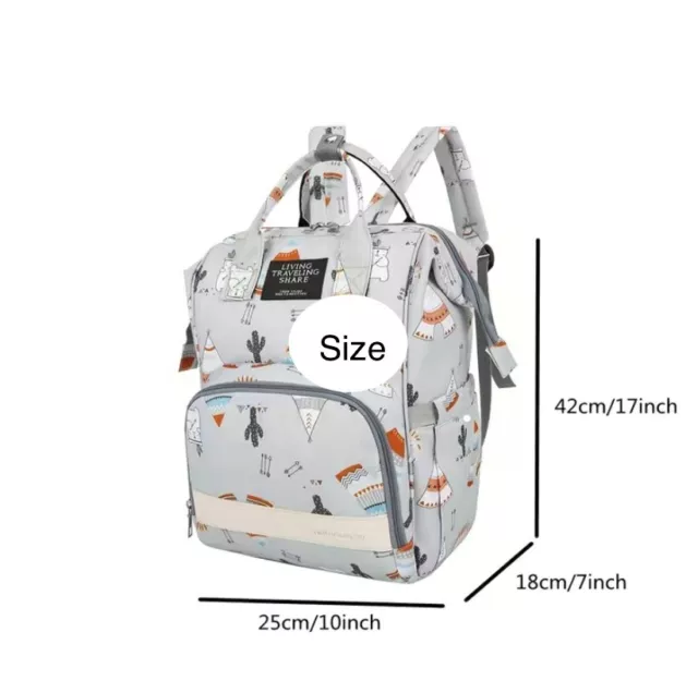 Large Nappy Baby Pram Multifunctional Hospital Bag Backpack For Mum and Dad 2