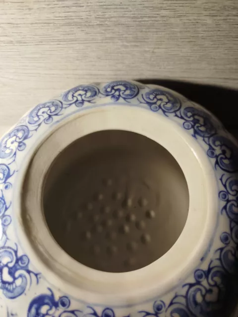 GRANDE POTICHE en PORCELAINE CHINOISE  - Grand Bol - Pot En Forme De Citrouille 3