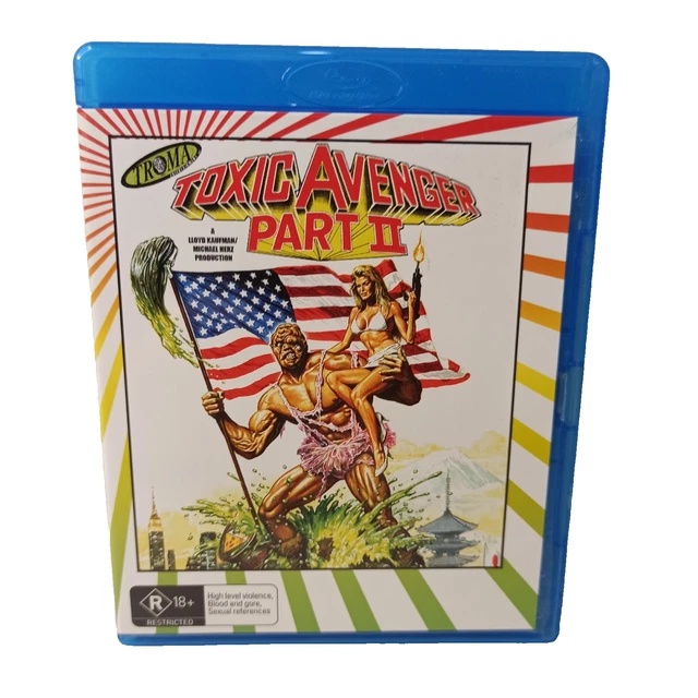 TOXIC AVENGER PART 2 (Blu-Ray) Horror Comedy Mop Boy Waste Region A B C ...