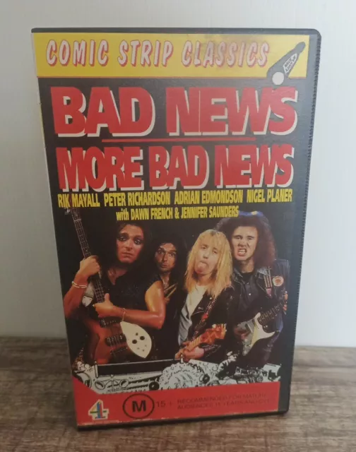 BAD NEWS MORE BAD NEWS VIDEO  PAL VHS A RARE FIND - comic strip classics