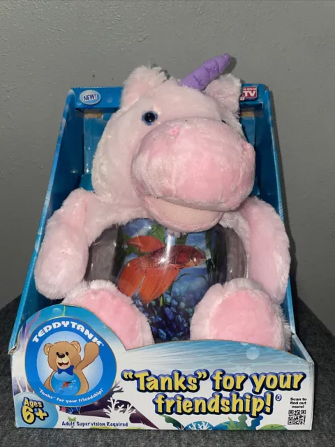 Teddy Tank "Tanks" For Your Friendship Fishbowl**Magical Unicorn As Seen On Tv