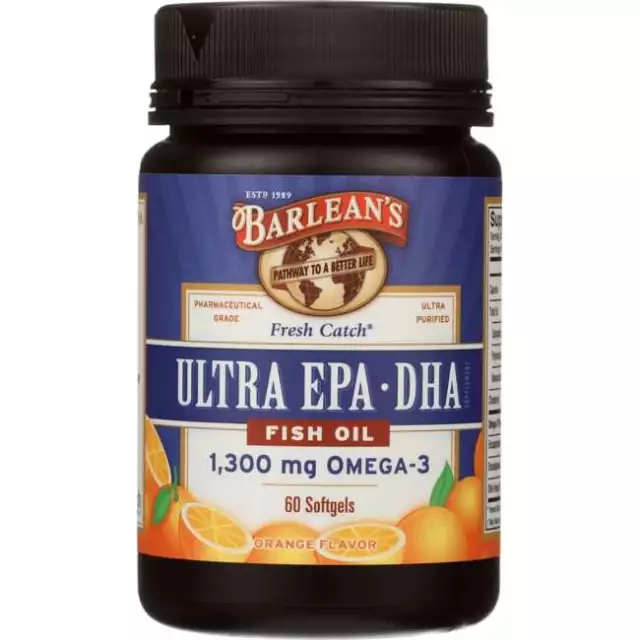 Barlean's Fresh Catch Ultra Epa-Dha Fish Oil - Orange 60 Sgels