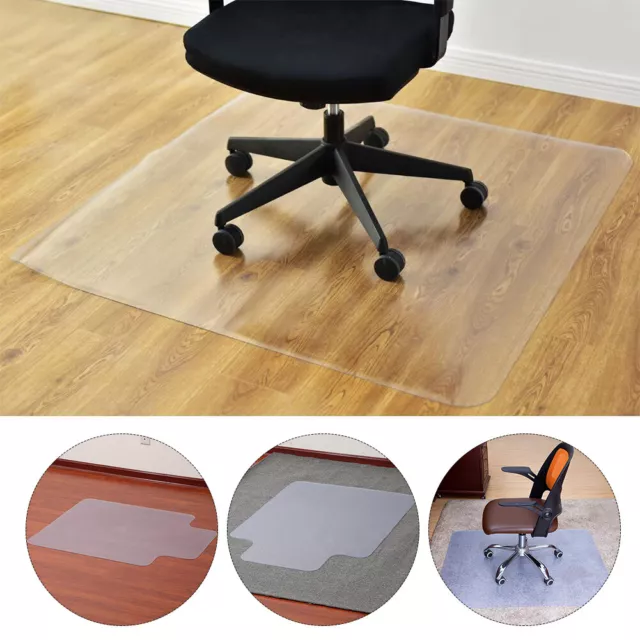 Non-slip PVC Computer Desk Chair Mat Non Slip Home Office Floor Protector Carpet