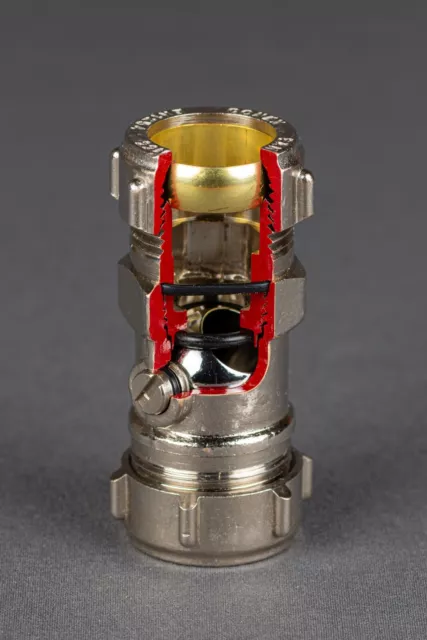 Cutaway Sectioned Display 22mm Isolation Ball Valve