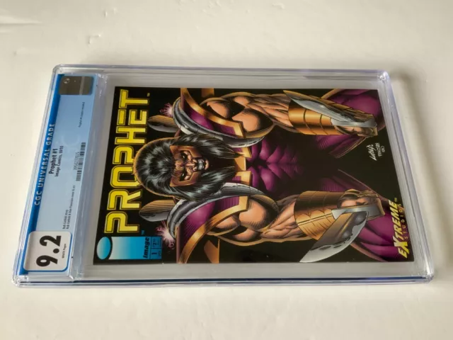 Prophet 1 Cgc 9.2 White Pages Coupon Included Rob Liefeld Image Comics 1993 Cc 7