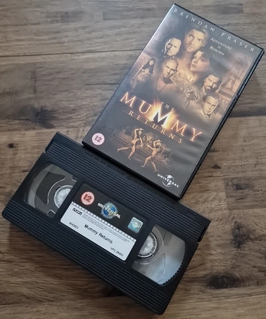 THE MUMMY RETURNS Big Box VHS Video Tape 2001 Brendan Fraser Rachel ...