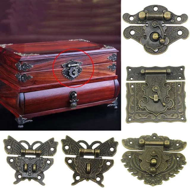 Decorative Case Decorate Brass Hook Furniture  Lock Clasp Lock Hasps Buckle