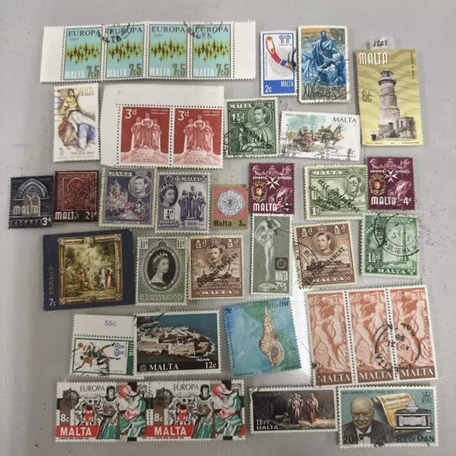 MALTA British Commonwealth Stamps Victoria Selection Used & Mint Stamps