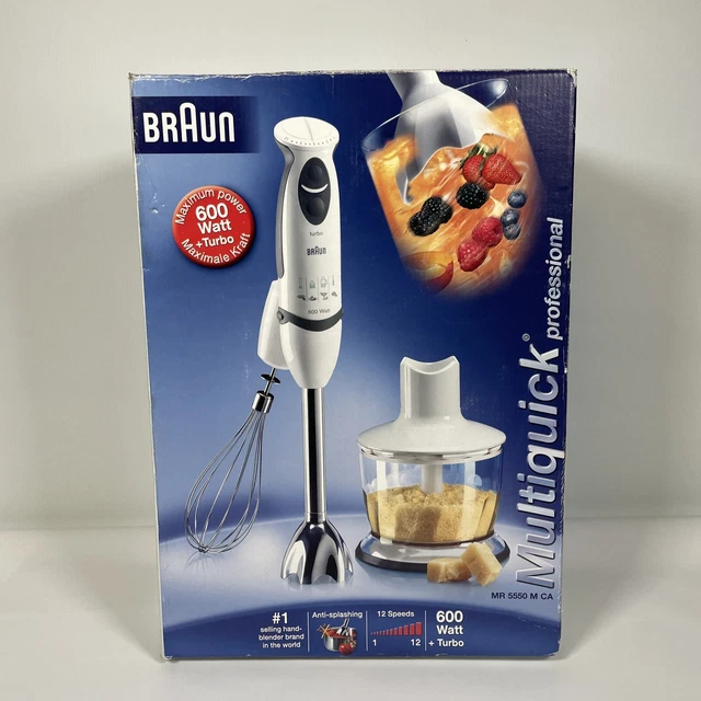 BRAUN MULTIQUICK PROFESSIONAL HandHeld Blender w Attachments 400 Watt