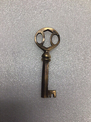 Brass Skeleton Key Ornate Vintage Antique Utility Locksmith
