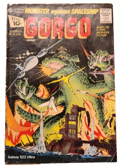 Gorgo #4 1961-Charlton-Steve Ditko cover- monster - good