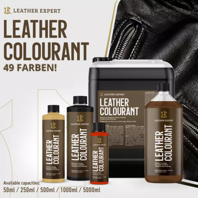 Lederfarbe für Natur & Kunstleder Lederreparatur Auto Möbel Schuhe 49 Farben