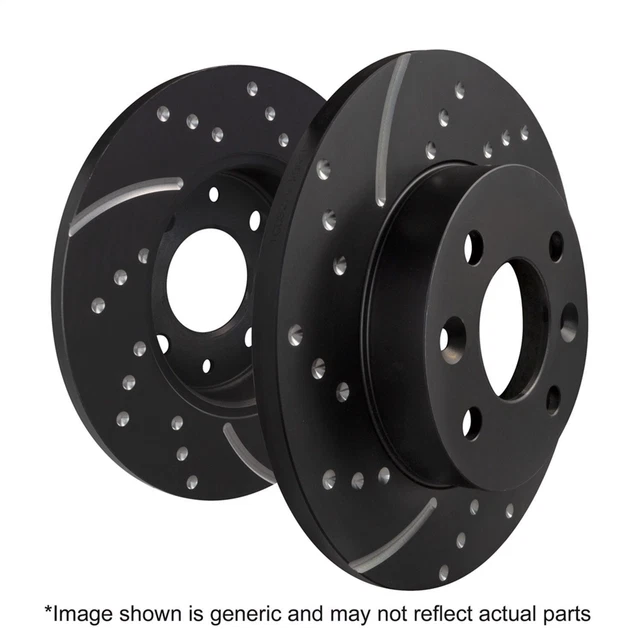 Disc Brake Rotor-3GD Series Sport Slotted Rotors Rear EBC Brake GD7477