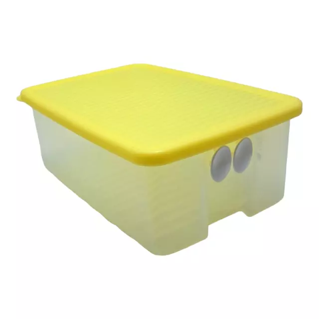 Tupperware Fridgesmart Container Vented 7 Cup Fruit Veggie Keeper Yellow NOS