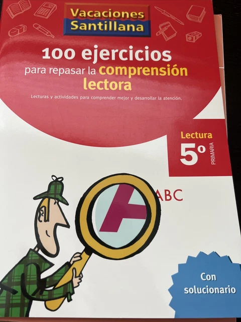 VACACIONES SANTILLANA 100 ejercicios de repaso comprensión lectora 5to ...