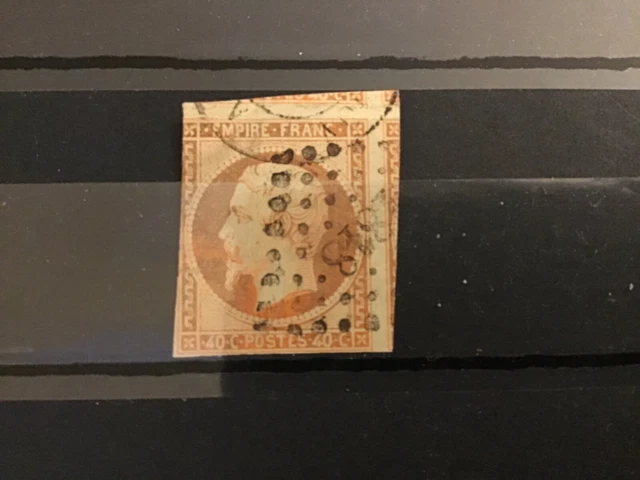 Lot 31 timbre de France type Napoleon III n°16 Obl losange petits chiffres