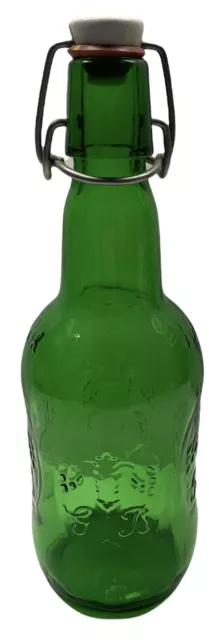 Grolsch Green Lager Beer Empty Bottle Swing Hinge Top 9.5" One Pint