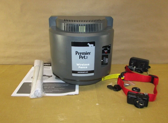 Premier Pet 1/2 Acre Adjustable Wireless Fence - Black - Open Box