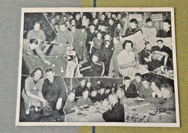 Ww2 Postcard ‘Power House’ Clubhouse Albert Park Vic Serviceman’s Club #5