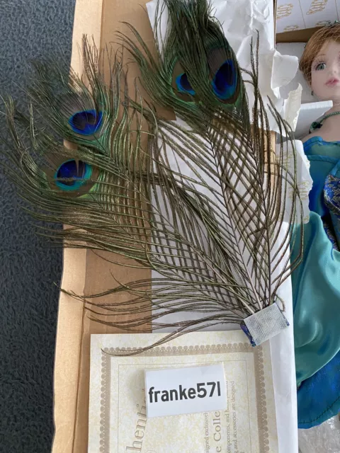 Heritage Signature Collection Porshe Peacock 12441 Porcelain Doll COA 3