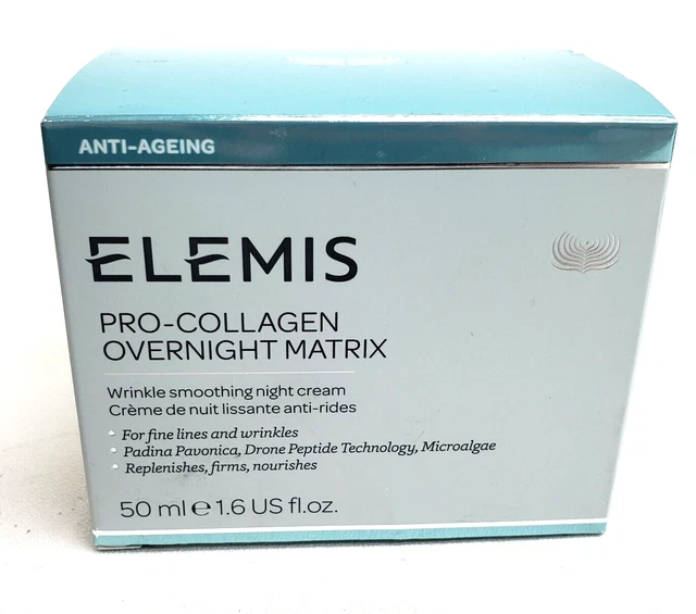 Elemis Pro-Collagen Overnight Matrix 1.6 oz Wrinkle Smoothing Cream *New In Box*