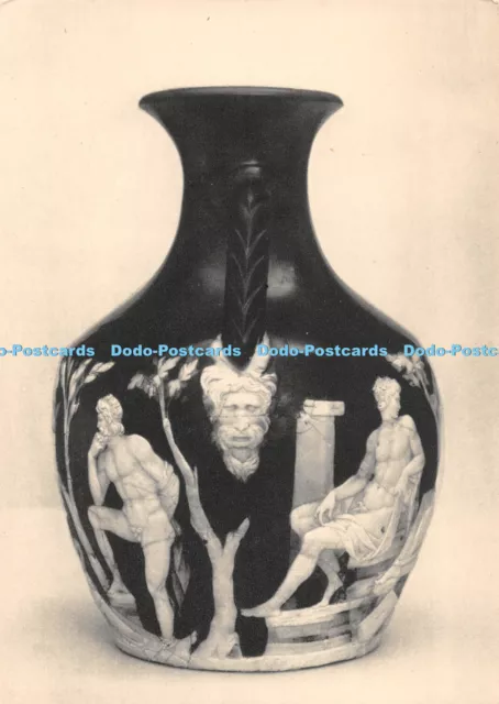 D057254 British Museum. The Portland Vase. Poseidon. head of Pan. Peleus. Carved