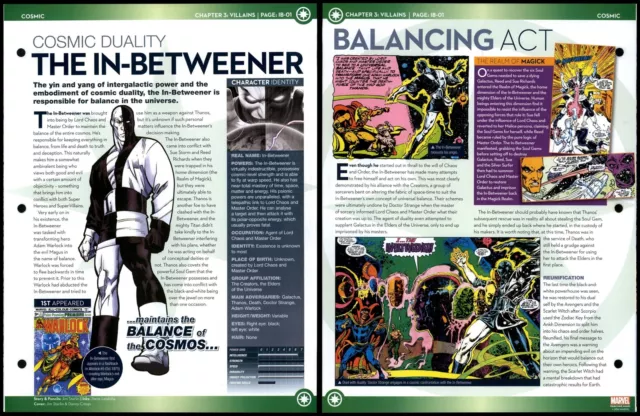 The In-Betweener - Cosmic Duality #IB-01 Villains - Cosmic Marvel Fact File Page