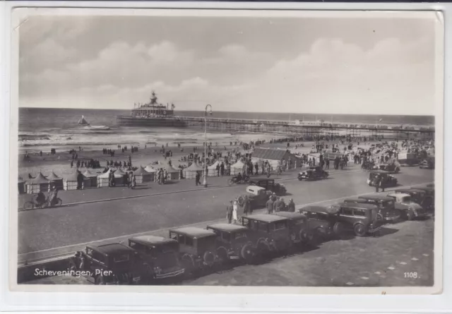 AK Den Haag, Scheveningen, Pier, Autos, um 1935 Foto-AK