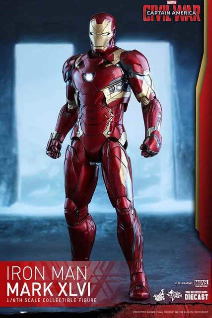 HOT TOYS 1/6 MMS353 Iron Man Mark XLVI 46 Captain Civil War w/ brown shipper USA