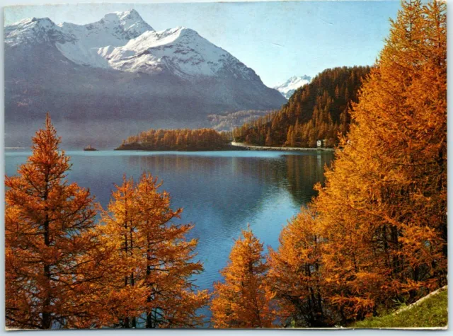 Postcard - Lake Sils with La Margna/Engadin - Switzerland