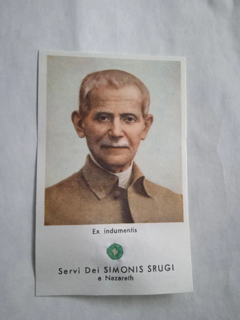 Immagginetta, Santino *Servi Dei Simonis Srugi* 1964 Con Religuie - Leggi