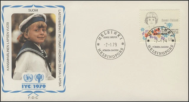 Finland: Girls with Flowers, 1 Value on Jewelry FDC