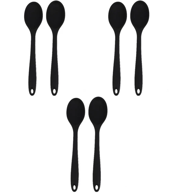 6 un. cucharas de arroz paleta de silicona de paño alimentos