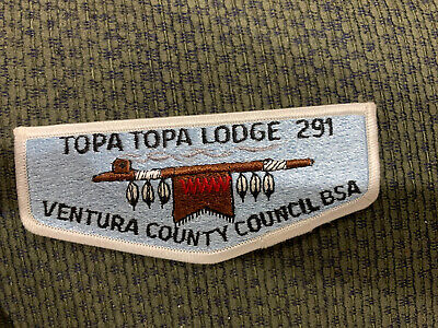 Mint OA Flap Lodge 291 Topa Topa Ventura County Council White Border