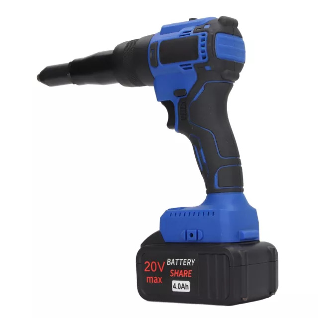 Brushless Rivet LED Light Riveter With 4000mAh Battery(EU Plug )