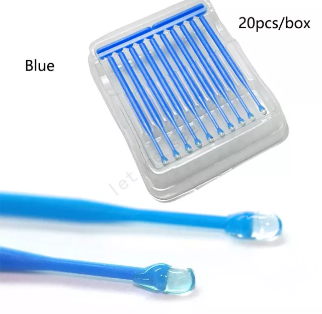 Dental Refill Bonding Stick Adhesive Tip Applicator Porcelain Veneer Blue 20pcs