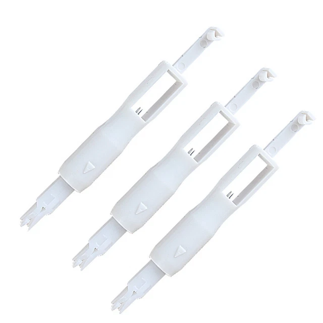 3 piezas agujas de coser contundentes enhebrador de agujas máquina de coser