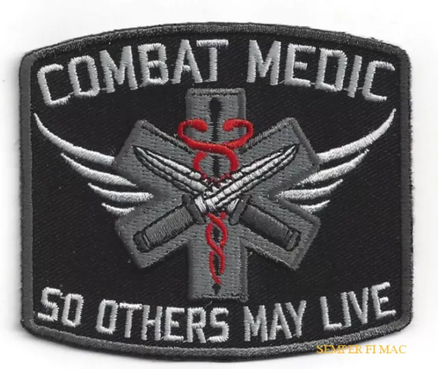 Combat Medic Hat Patch Us Army Air Force Veteran Doc Pin Up So Others May Live