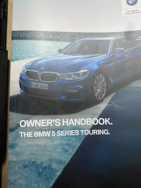 17-21 BMW 5 SERIES TOURING ESTATE OWNERS MANUAL HANDBOOK & WALLET 2018 Ref14217 3