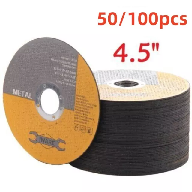 100X 4.5"115Mm Metal Cutting Blade Disc Stainless Steel Angle Grinder Thin 1.2Mm